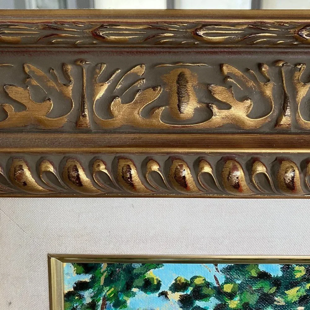 "Confidences" by Claude Cambour Serigraph Framed and Matted - Picture 4 of 6